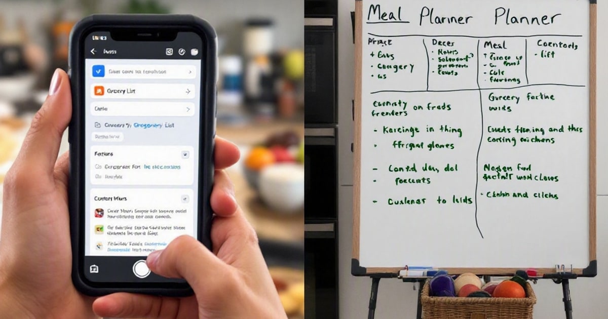 Digital Grocery Lists vs. Whiteboard Meal Planners: Which Saves More Sanity?