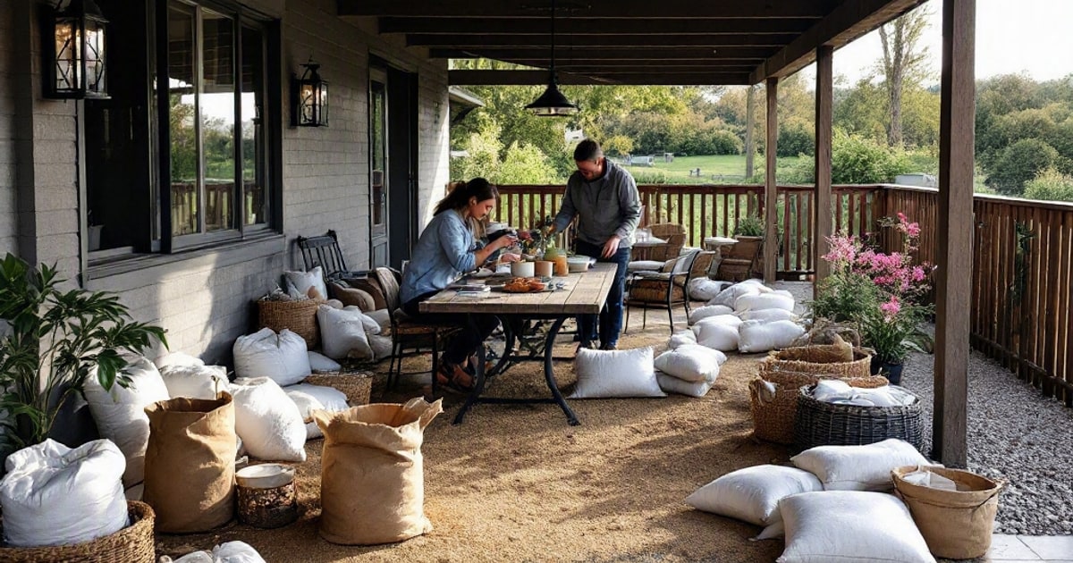 The Summer Sandbag Solution: How One Simple Fix Saved Us Hours of Patio Cleanup